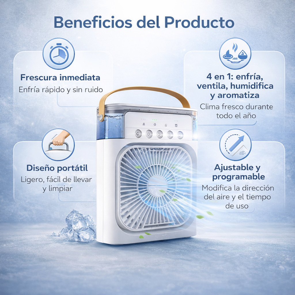 Aire Acondicionado Fresco, portátil y silencioso